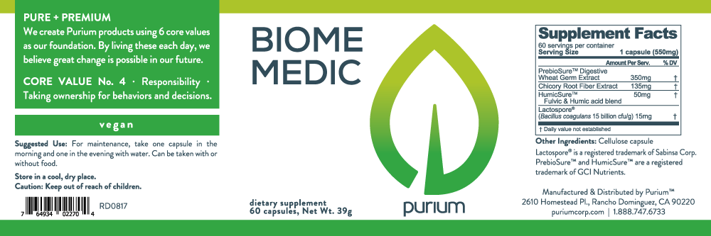 Biome Medic Label